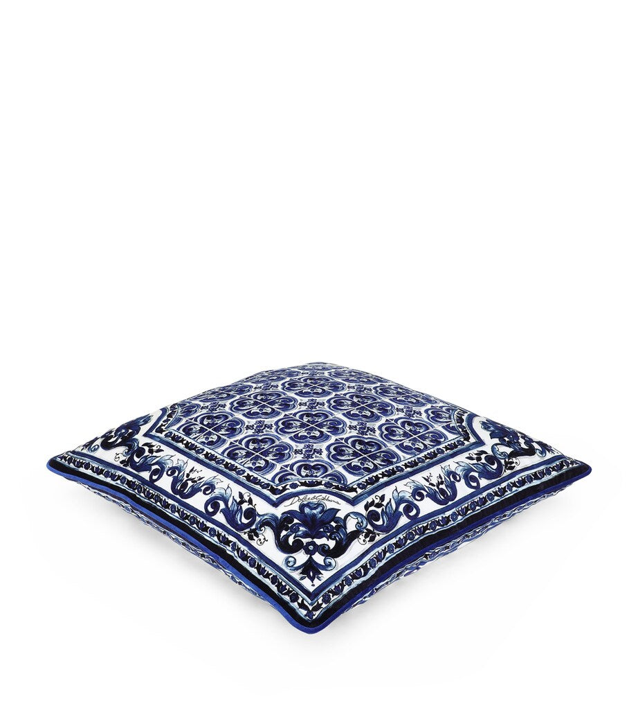 Dolce&Gabbana silk Blu Mediterraneo cushion 60cm x 60cm - British product