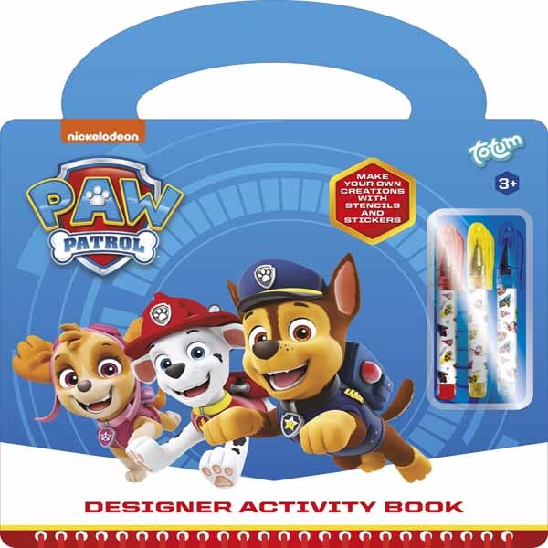 Totum Paw Patrol designer activity book 23x26cm, imported from the UK