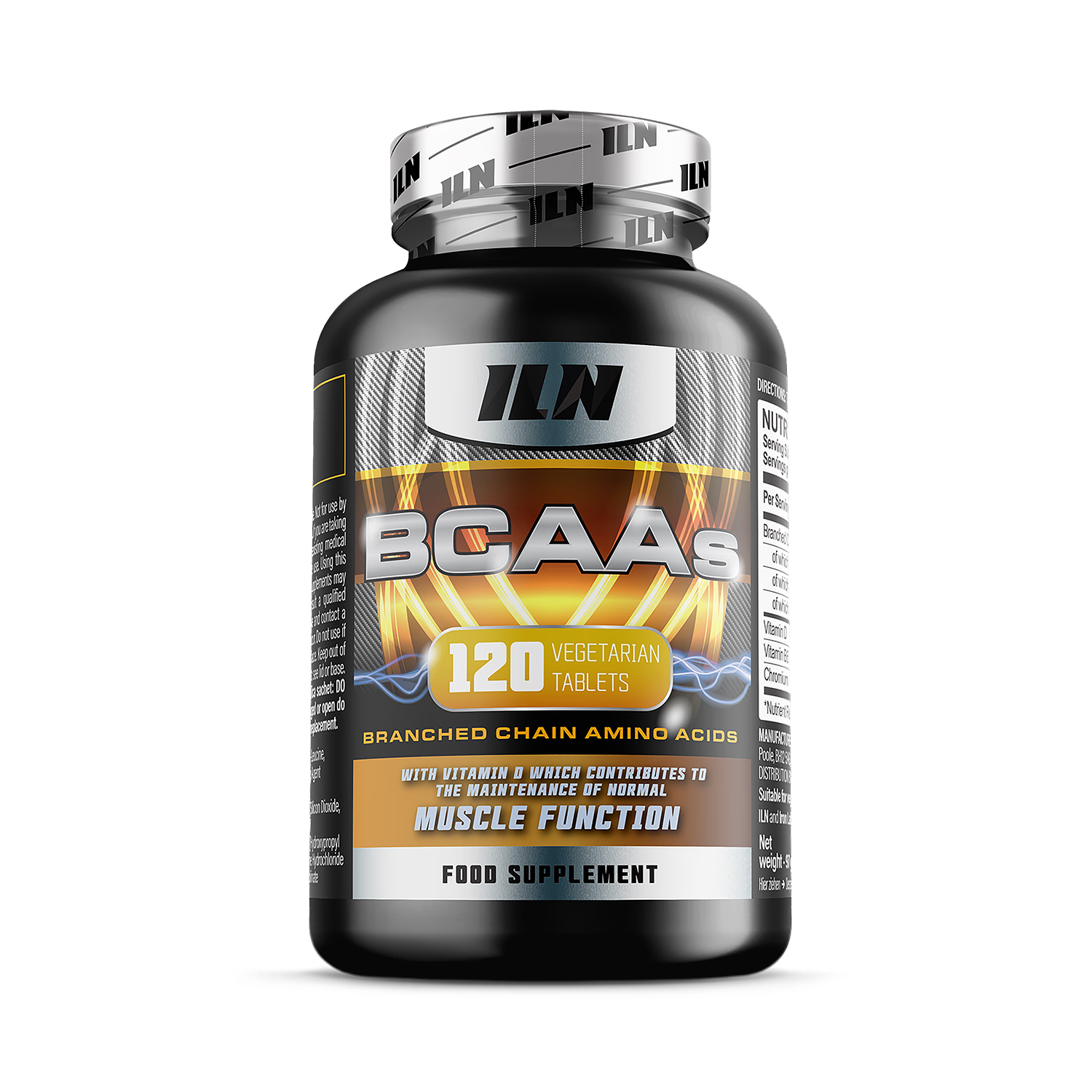 Iron Labs Nutrition BCAA tablets 120 count (British brand)