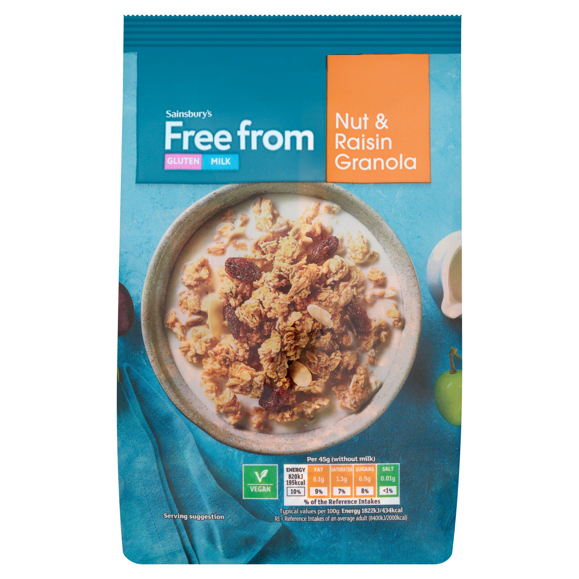 Sainsbury's Free From Nut & Raisin Granola 350g GOODS Sainsburys   