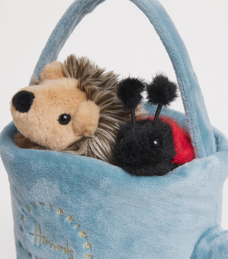 Harrods hedgehog plush watering can 24cm, UK version