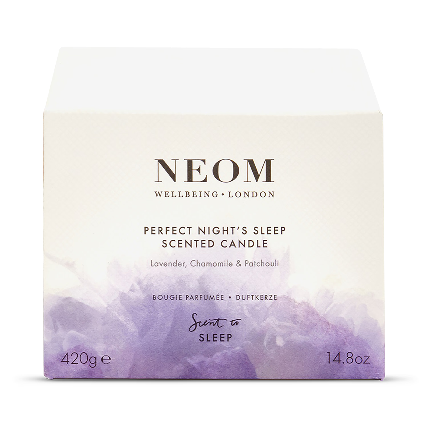 NEOM Perfect Night's Sleep scented candle 420g 3 wicks, UK version