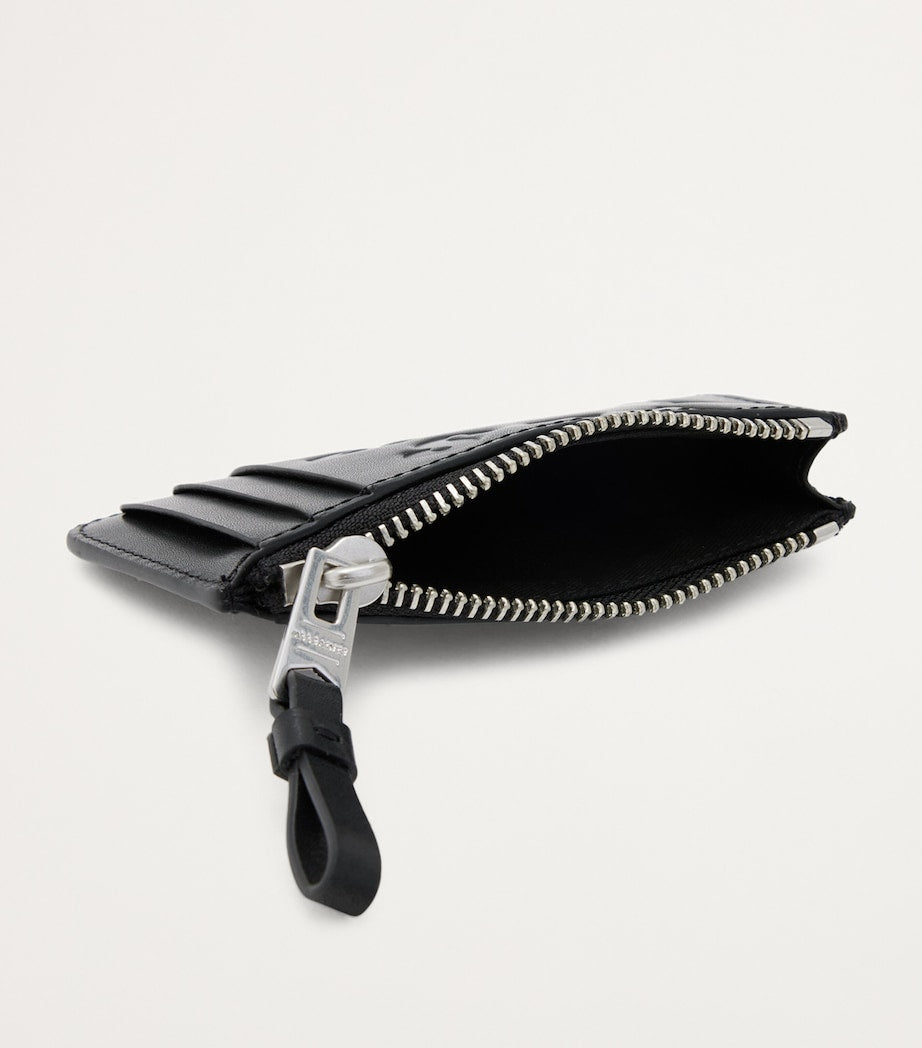 AllSaints leather card holder with coin purse, imported from the UK