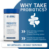 Probiotic Advanced Multi-Strain Formula 60 Capsules, imported from the UK