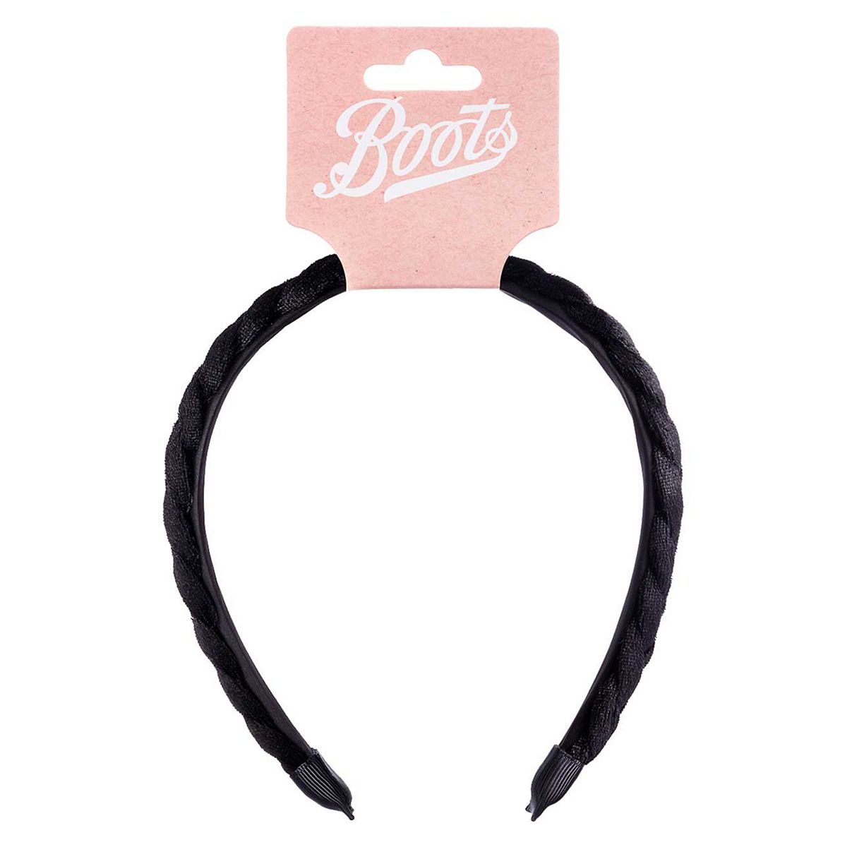 Boots black velvet plait headband GOODS Boots   