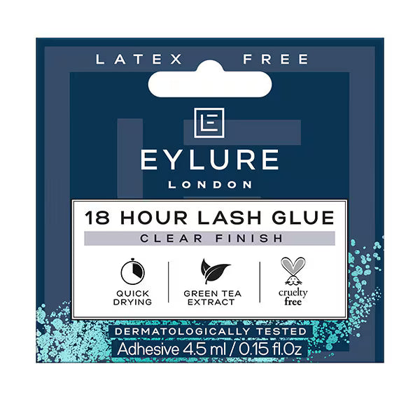 Eylure 18H Glue clear adhesive 45ml, imported from the UK