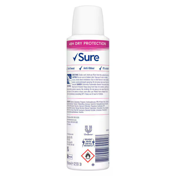 Sure Women Bright Bouquet Deodorant 150ml (British brand)