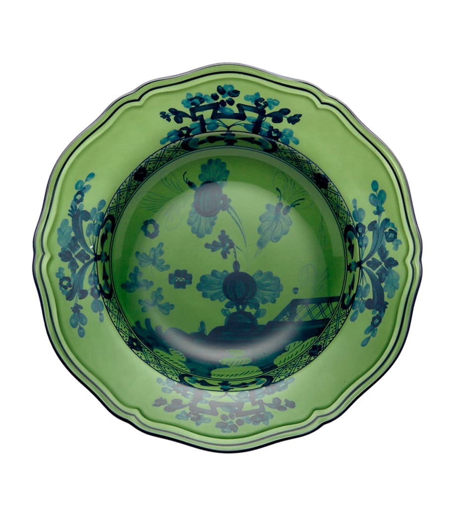 GINORI 1735 Oriente Italiano Malachite soup plate 24cm, UK version
