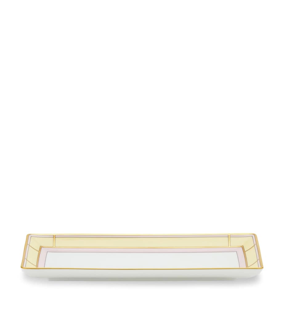 GINORI 1735 porcelain Colonna Diva rectangular change tray 28cm, UK version
