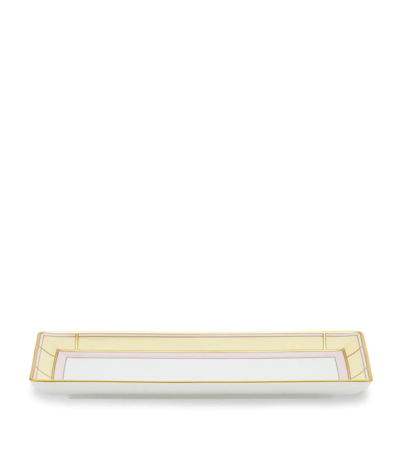 GINORI 1735 porcelain Colonna Diva rectangular change tray 28cm, UK version