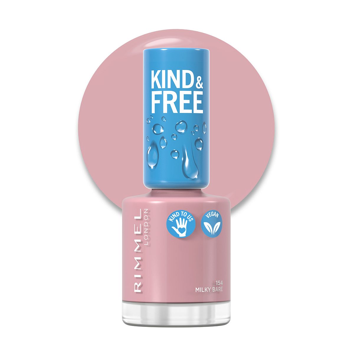 Rimmel London Kind and Free Nail Polish Milky Bare GOODS Boots   