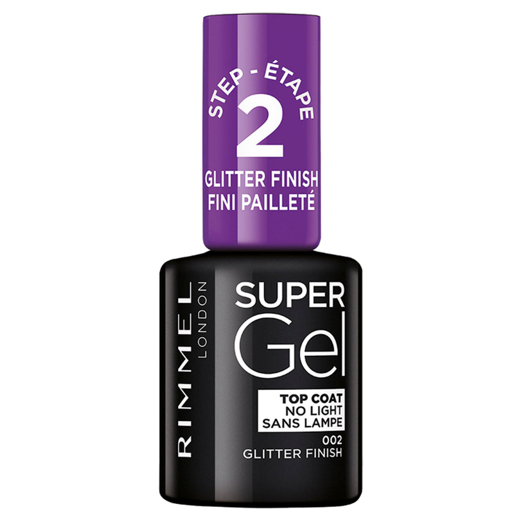 Rimmel Super Gel Nail Polish Glitter Top Coat 12ml