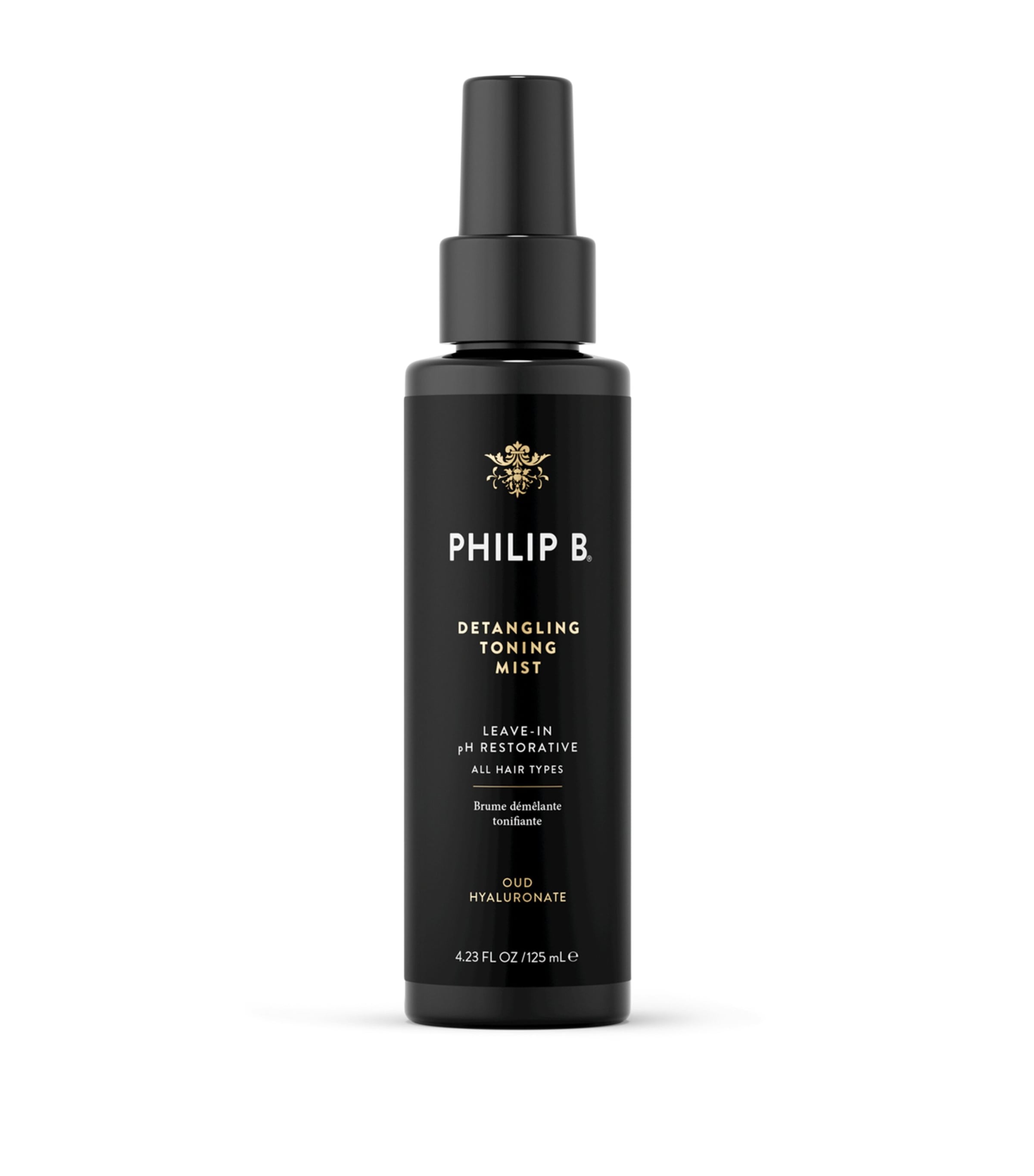 Philip B detangling toning mist with velvet oud 125ml, imported from the UK