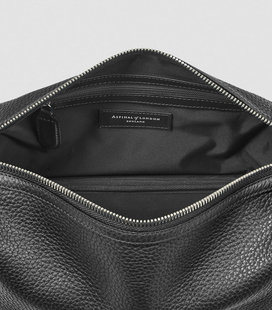 Aspinal of London leather reporter wash bag - British product