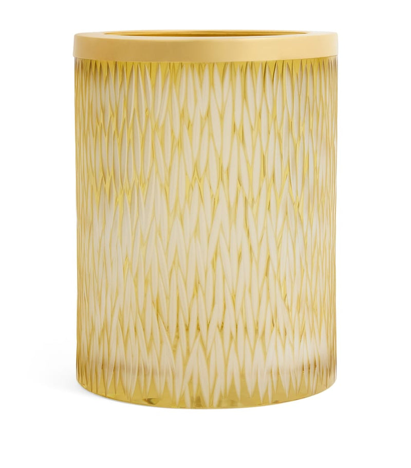 Zodiac Crystal Amber bathroom bin 525ml (British brand)