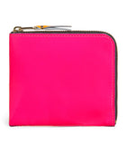 Comme des Garçons Super Fluo small leather wallet, UK version
