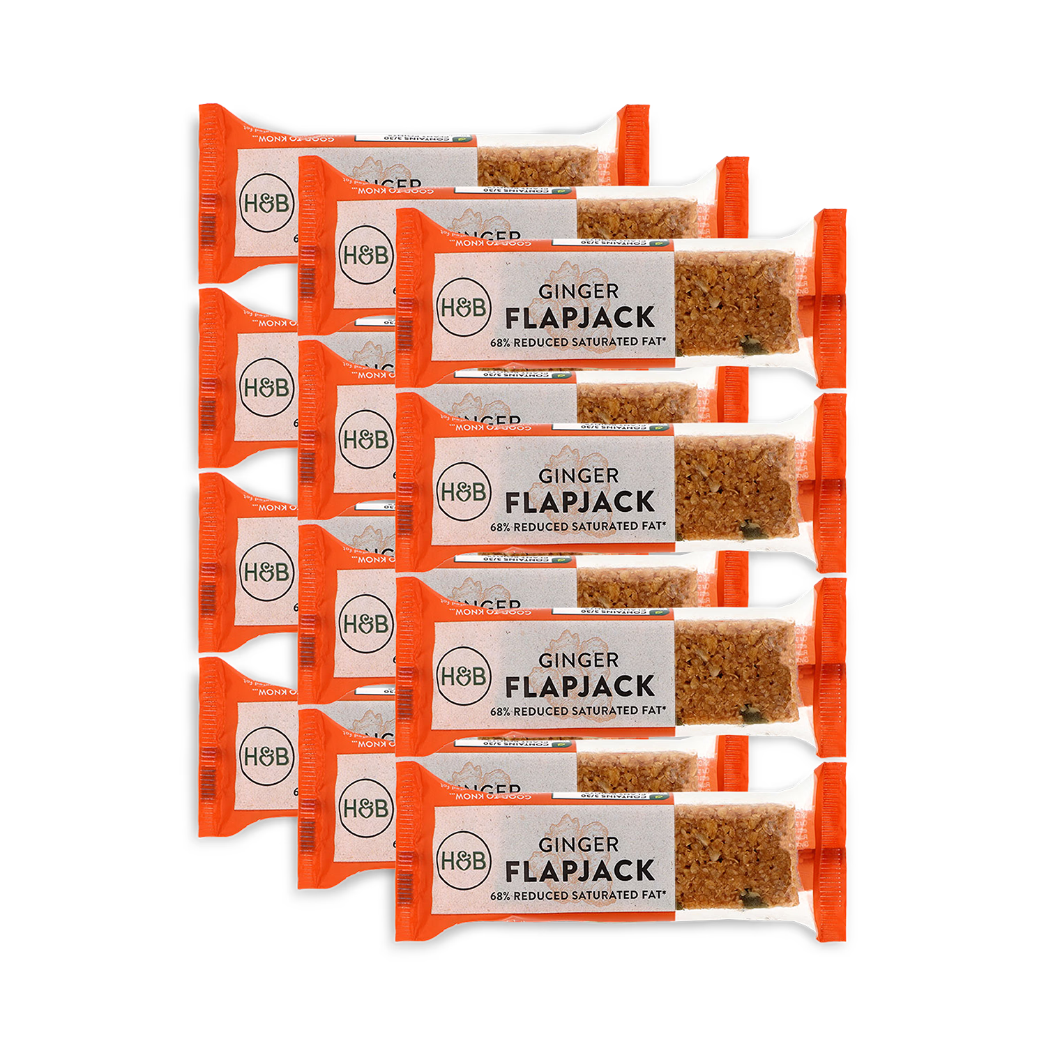 Holland Barrett Ginger Flapjack 12x 80g
