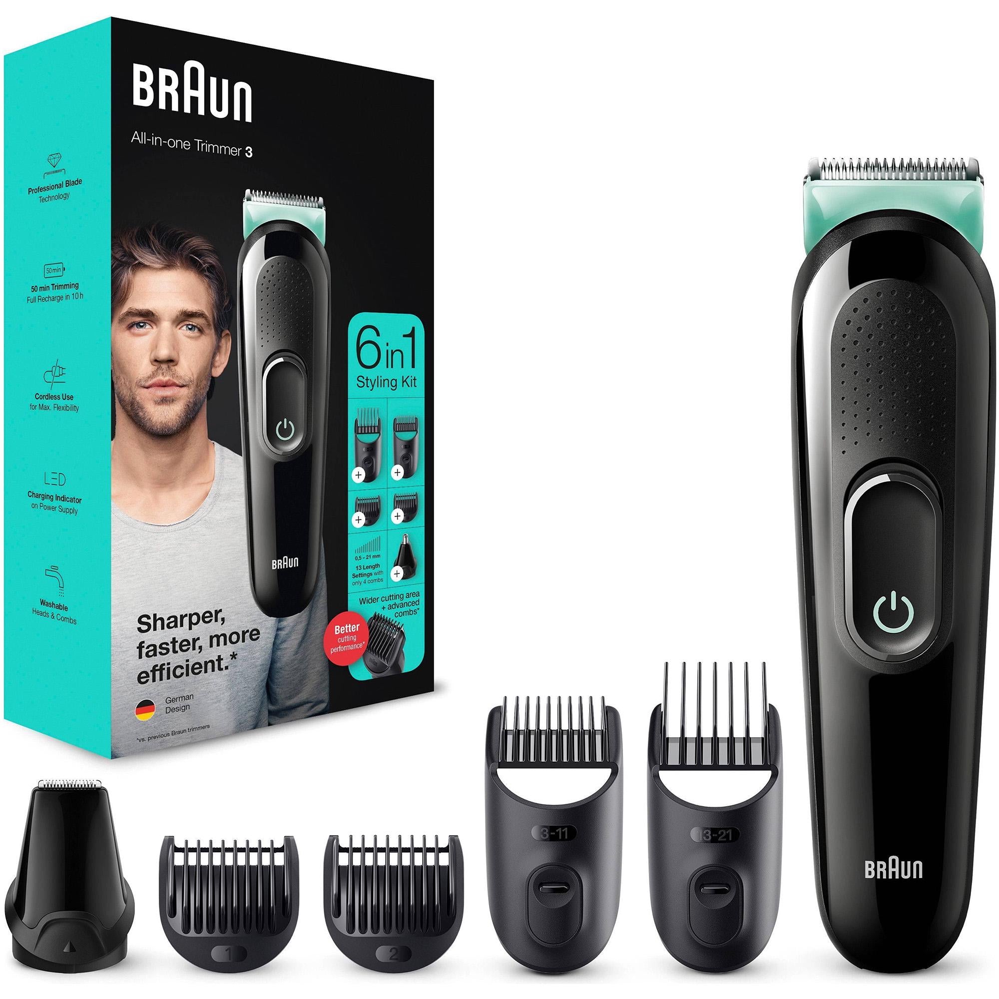 Braun MGK3020 Multi Grooming Kit 6-in-1 Beard & Hair Trimmer MGK3020 electric shavers Sainsburys   