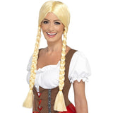 Smiffys Bavarian Beauty blonde plaited wig, UK version