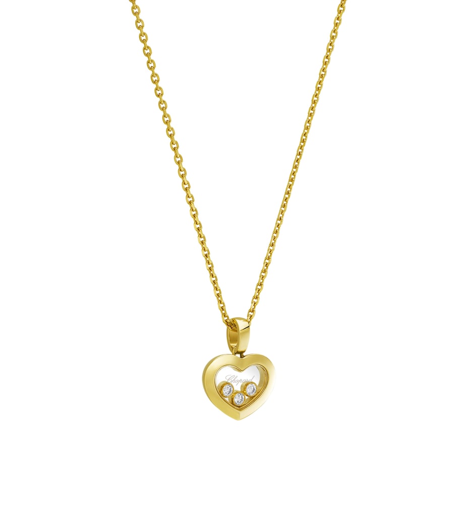 Chopard Happy Diamonds pendant necklace 18kt yellow gold, UK version