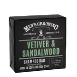 Scottish Fine Soaps Shampoo Bar Vetiver & Sandalwood 100g (British brand)