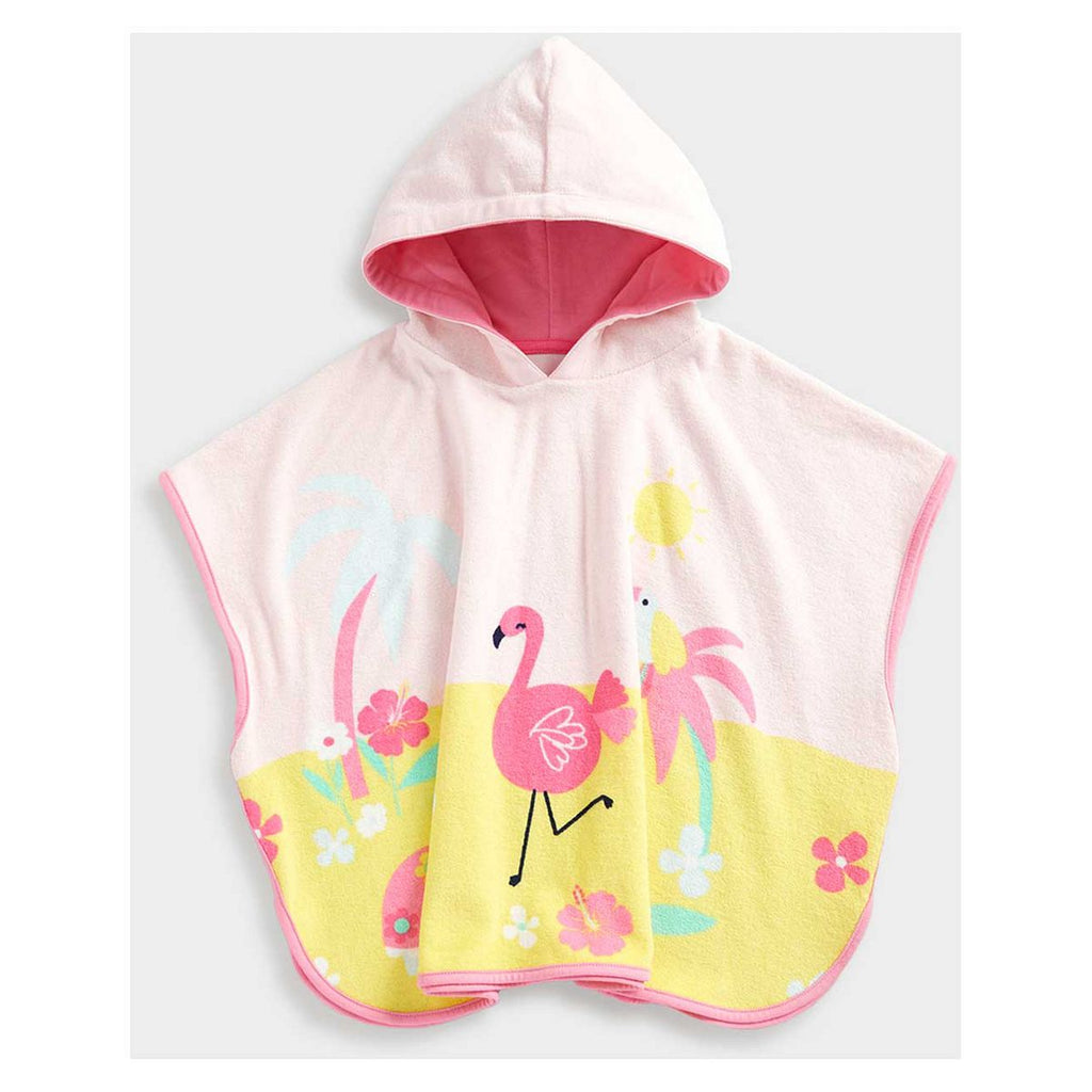 Mothercare Flamingo Hooded Towelling Poncho