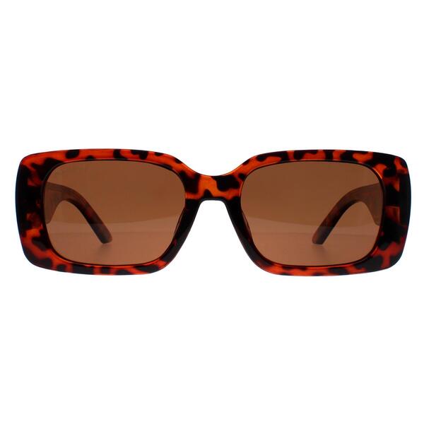 Montana MP76 brown women sunglasses rectangle frame polarized, imported from the UK