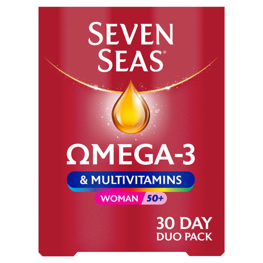 Seven Seas Omega 3 & Multivitamins Woman 50+ 30 Day Duo Pack GOODS Sainsburys   