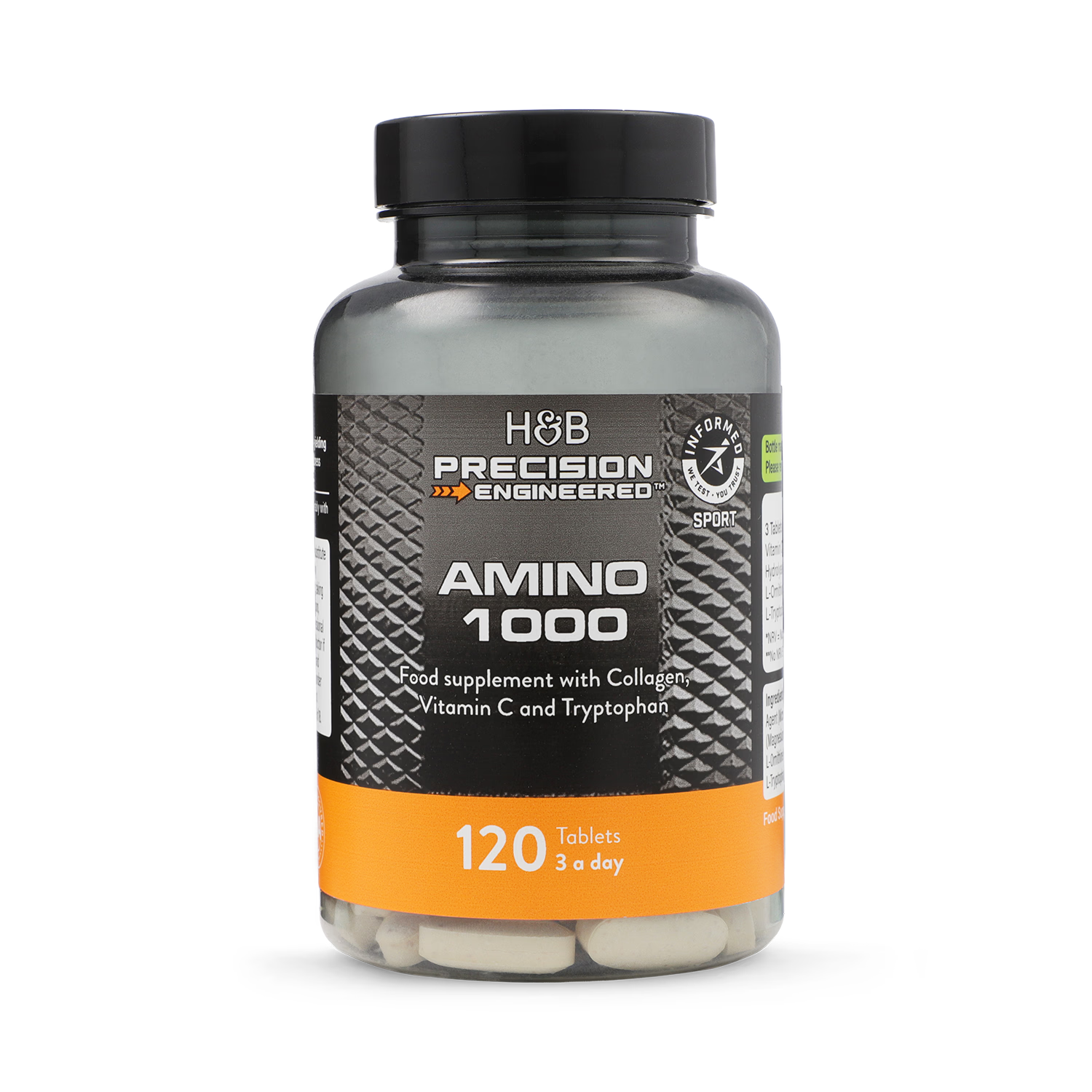 Precision Engineered Amino 1000mg 120 tablets, imported from the UK