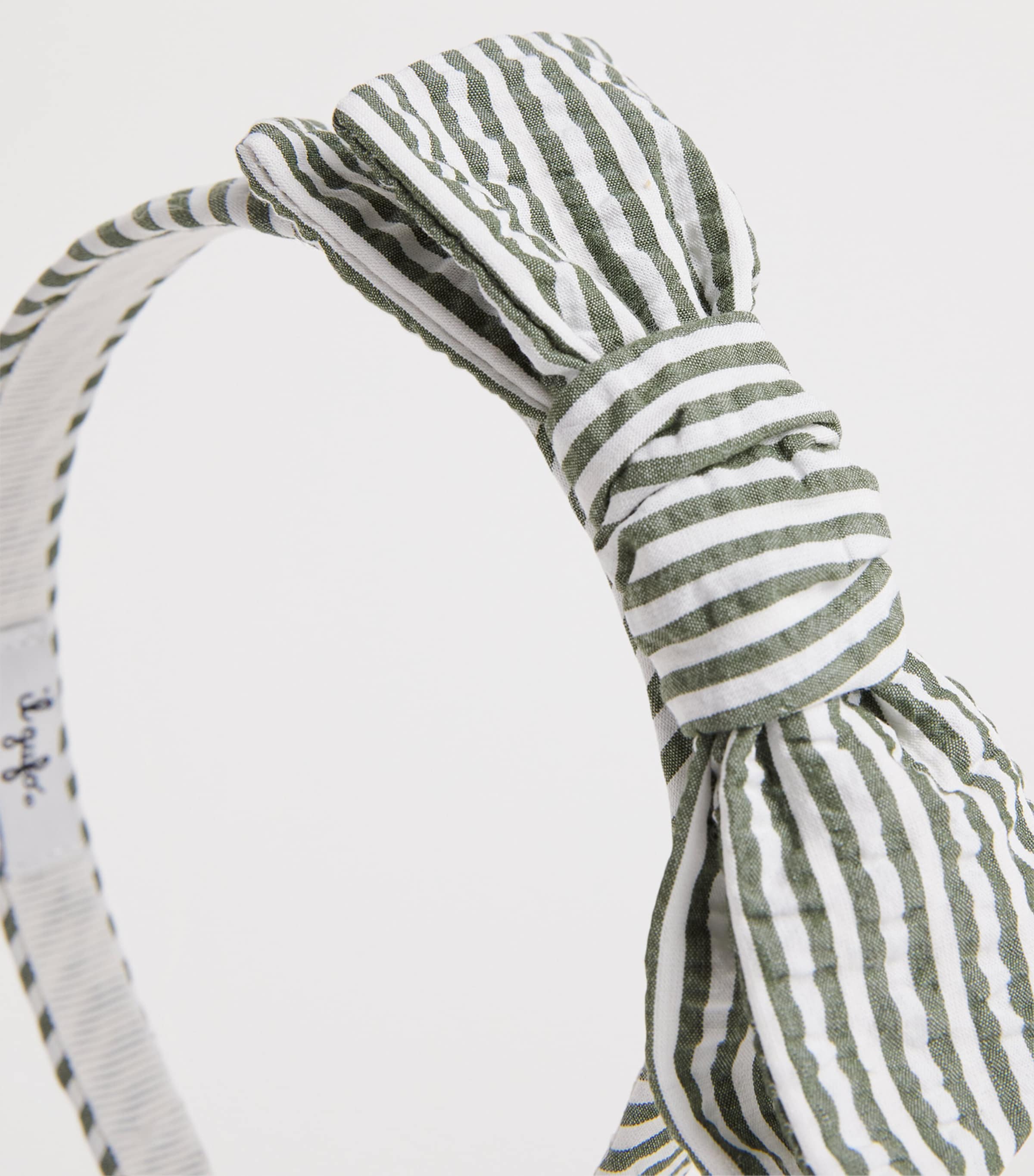Il Gufo Stripe Bow headband, UK version