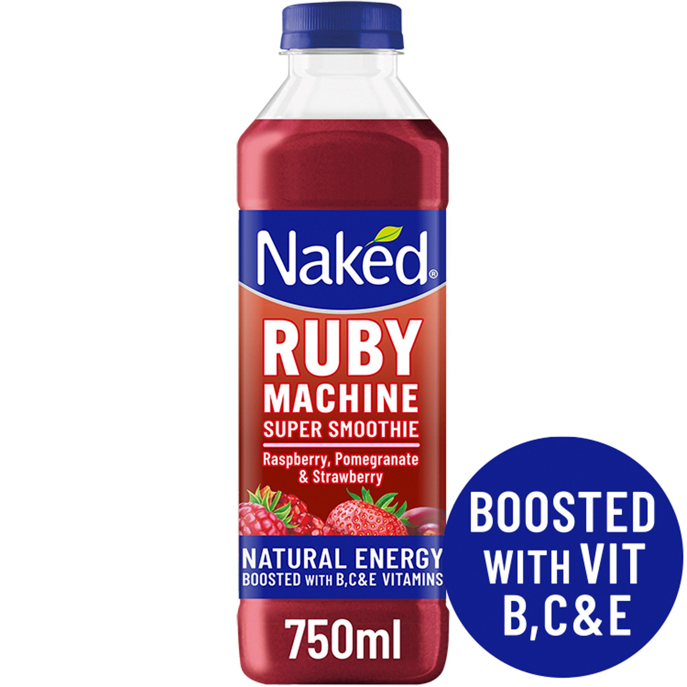 Naked Ruby Machine Super Smoothie Raspberry Pomegranate & Strawberry 750ml GOODS Sainsburys   