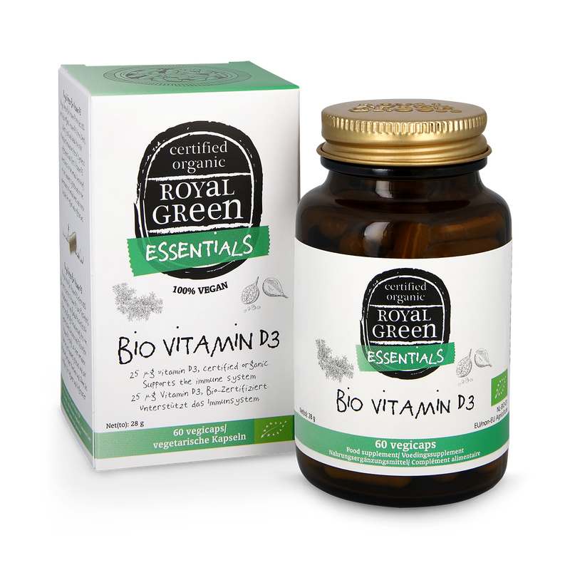 Royal Green Vitamin D3 Bio 60 capsule supplement (British brand)