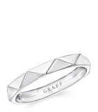 Graff Signature white gold band 3.2mm, imported from the UK