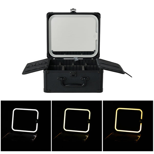 Livingandhome portable makeup case with LED mirror (British brand)