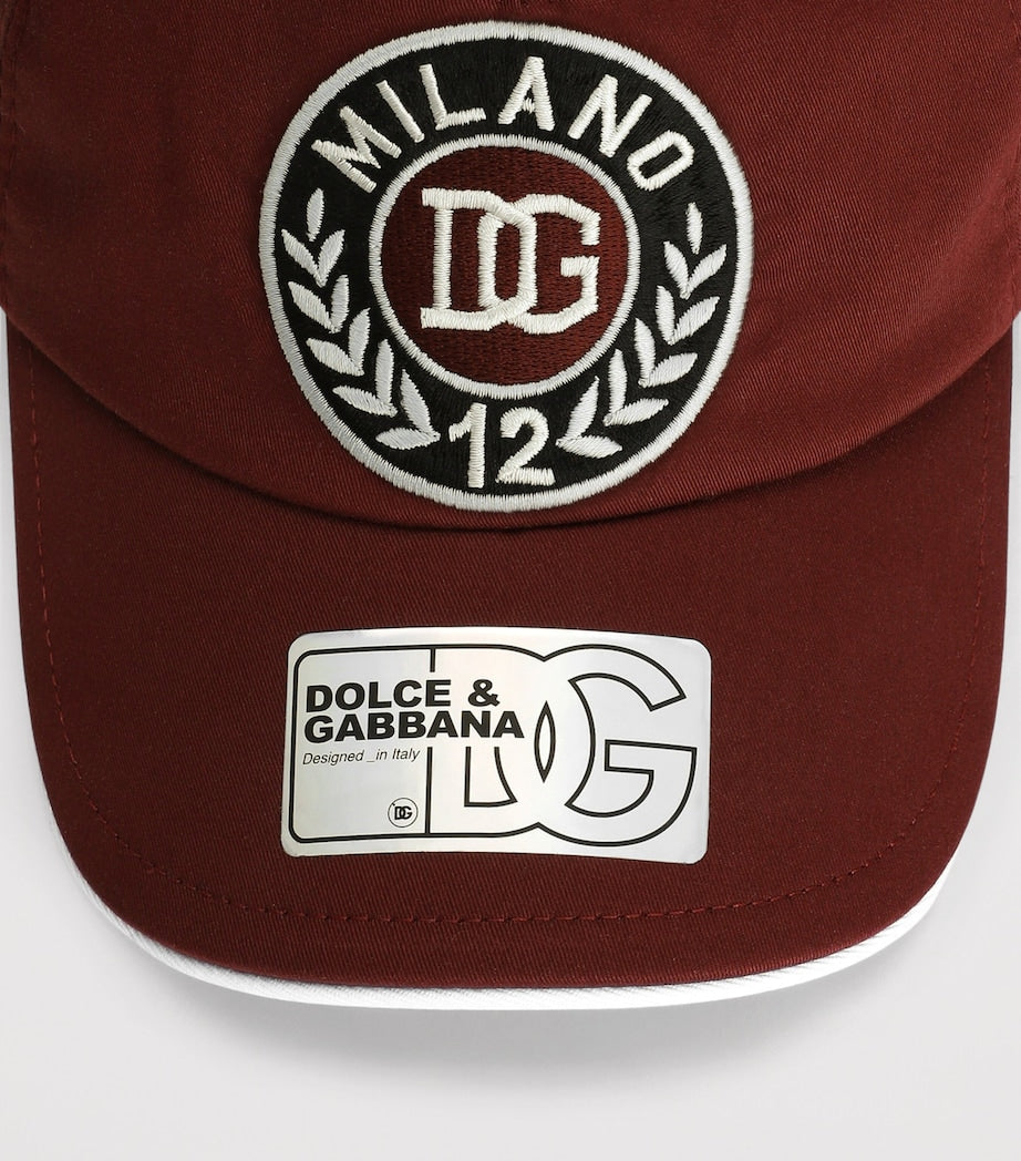 Dolce&Gabbana Kids cotton logo baseball cap - British product