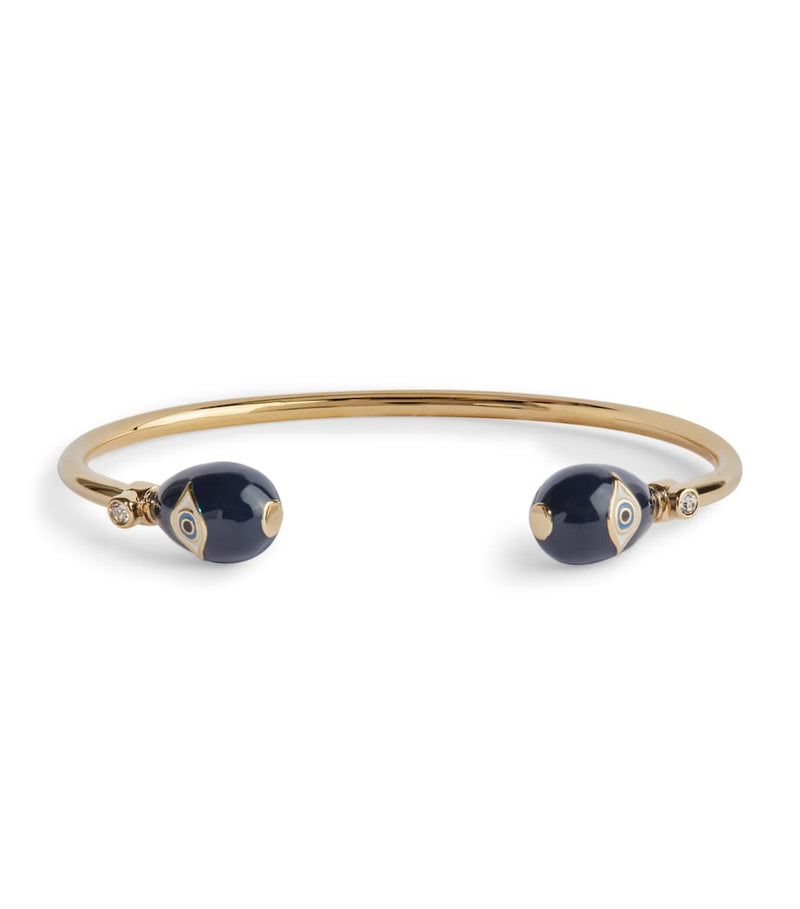Halcyon Days evil eye torque bangle, UK version