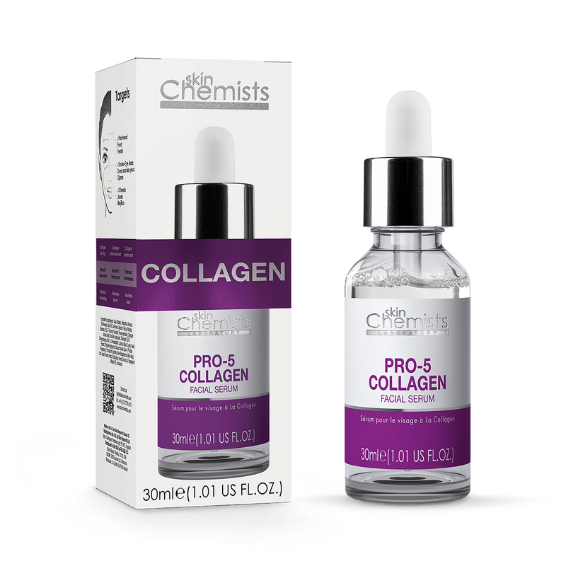 skinChemists Pro-Collagen 5 facial serum 30ml (British brand)