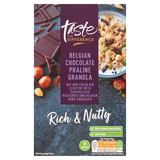 Sainsbury's Belgian Chocolate Praline Granola, Taste the Difference 500g GOODS Sainsburys   
