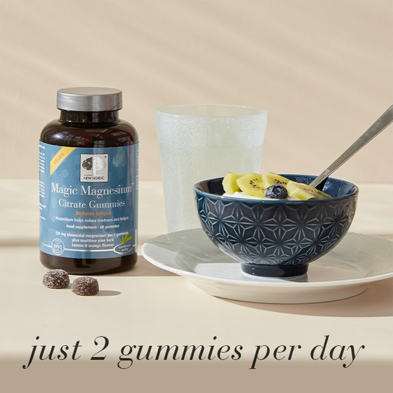 New Nordic magnesium citrate gummies 60 count (British brand)