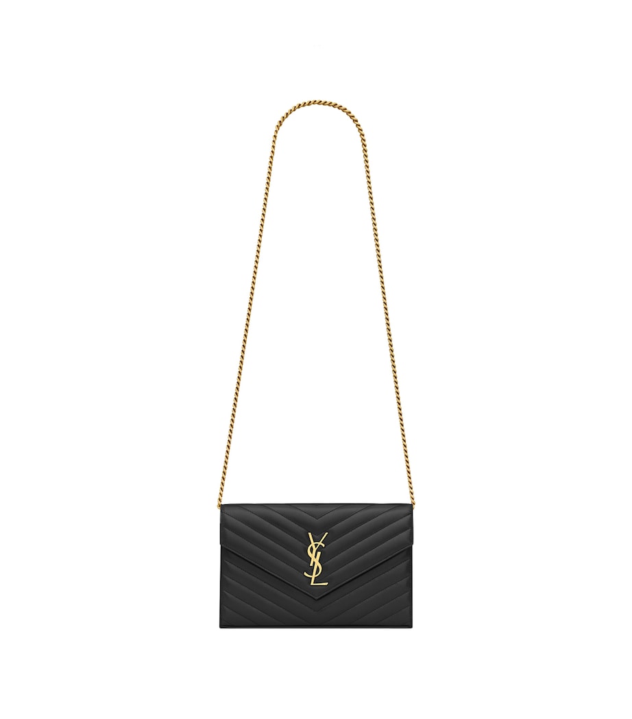 Saint Laurent Envelope wallet bag with YSL monogram - British product