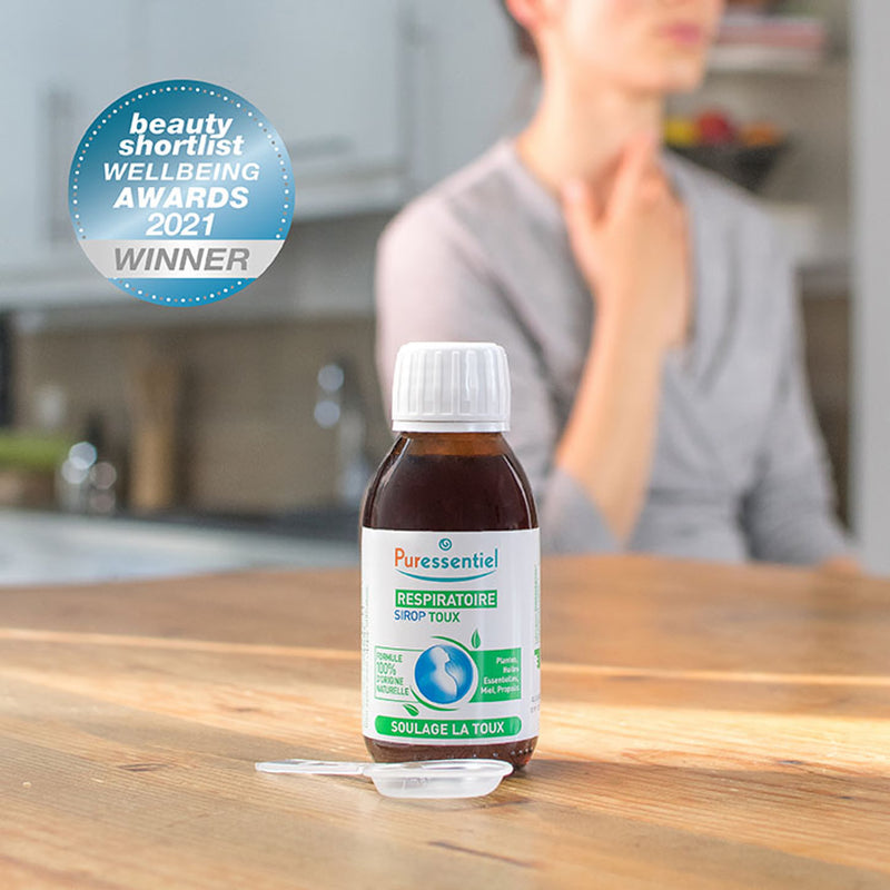 Puressentiel Respiratory Cough Syrup 125ml, imported from the UK