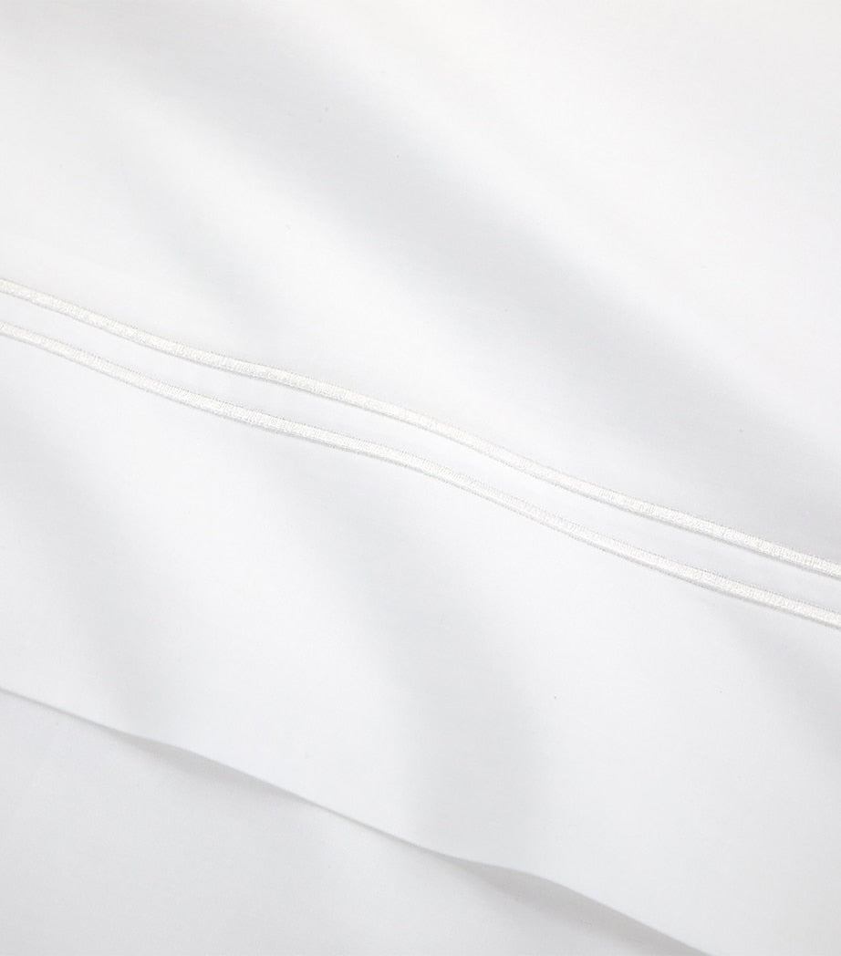 Yves Delorme Duo Blanc flat sheet 240cm x 295cm (British brand)