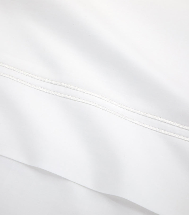 Yves Delorme Duo Blanc flat sheet 240cm x 295cm (British brand)