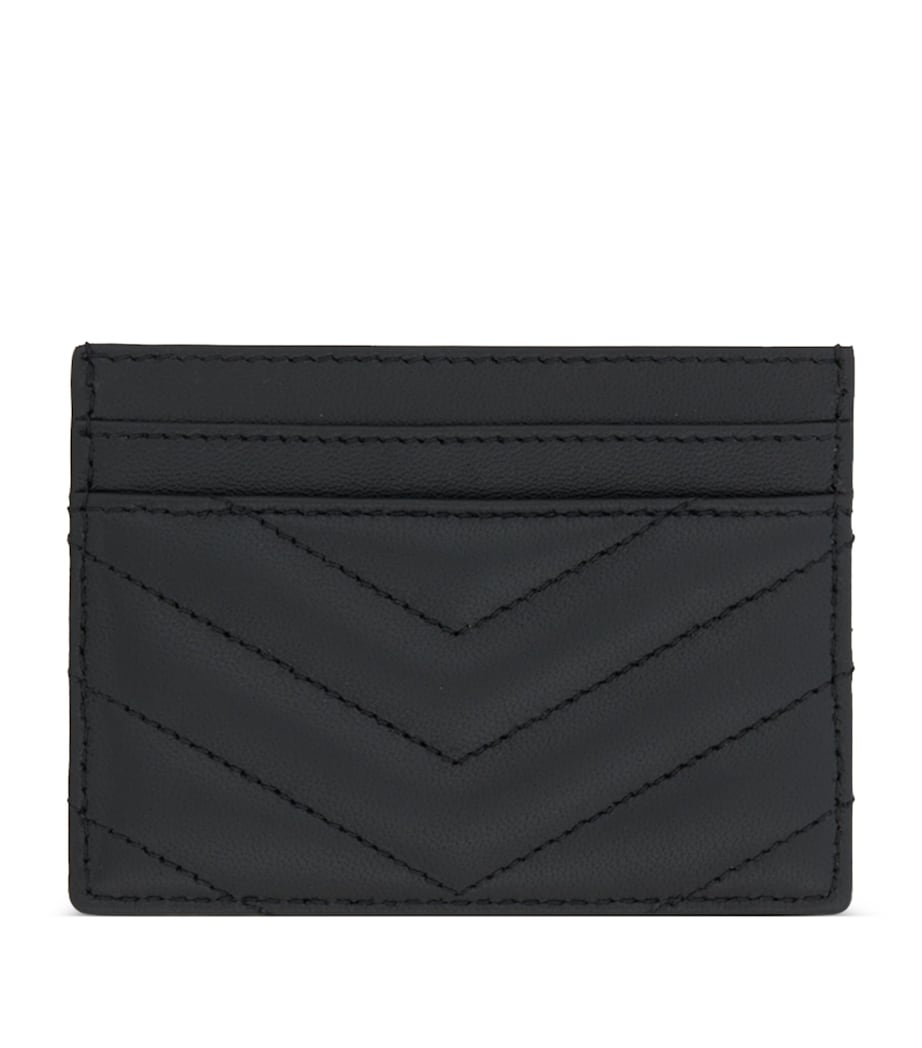 Saint Laurent Matelassé card holder calfskin leather 4 slots, imported from the UK