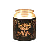 Aroma 3-in-1 Black Highland Cow wax melt burner UK version