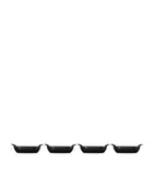 Le Creuset cast iron rectangular mini bakers set of 4, 300ml each, UK version