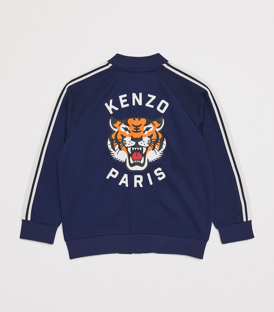 Kenzo kids tiger zip-up bomber jacket for ages 6-14 years, UK version