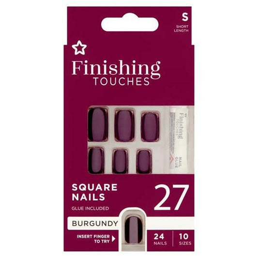 Superdrug Finishing Touches Burgundy Polish