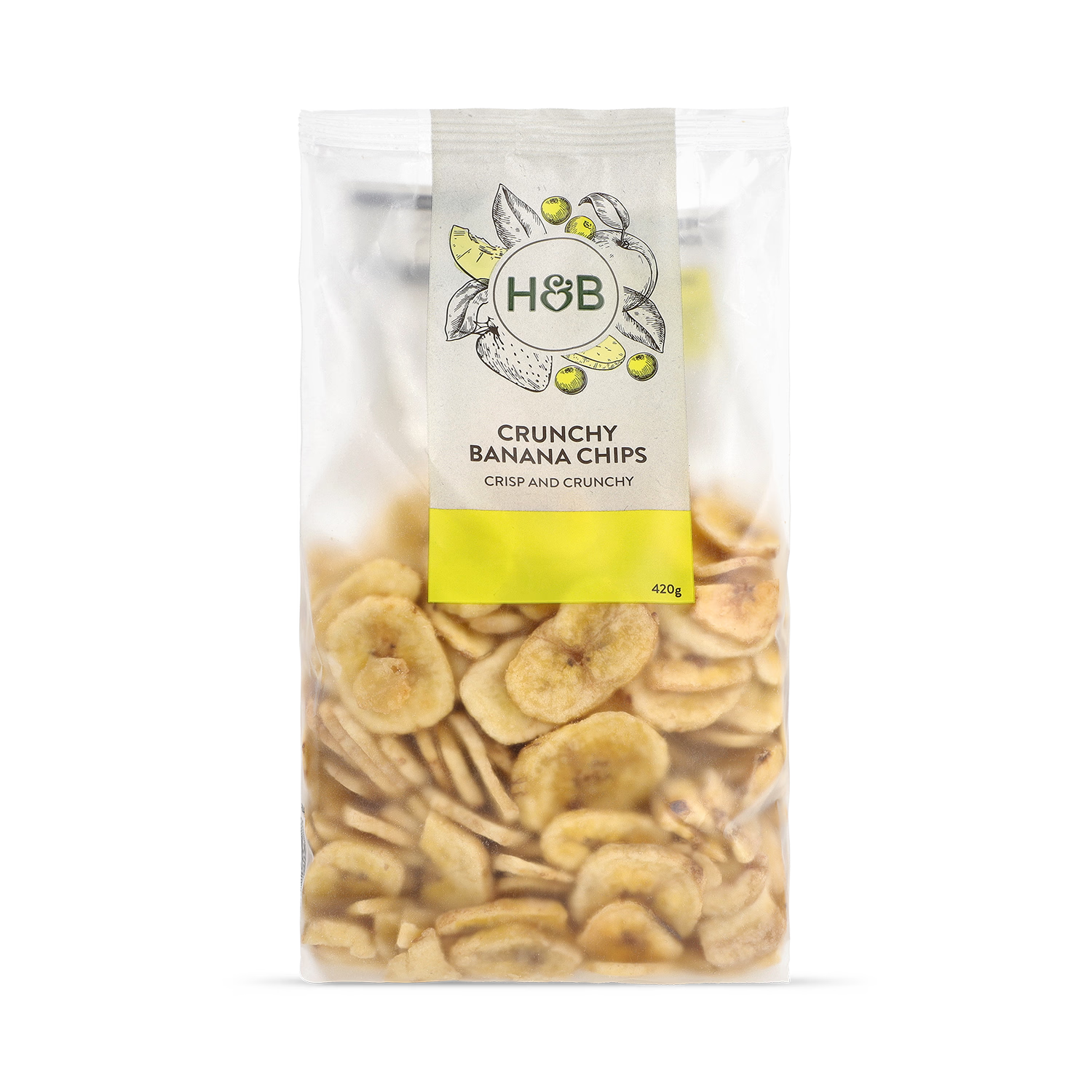 Holland & Barrett Crunchy Banana Chips 420g, UK version