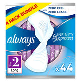 Always Infinity Long (Size 2) Wings Sanitary Towels 11 Pads x4 Bundle GOODS Boots   